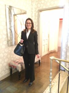 Elizabeth Brosnan Hourihan, of EBH Interiors LLC, entering the Holiday House NY